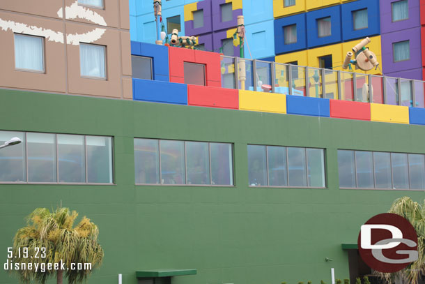 The Lotso Garden Cafe windows.