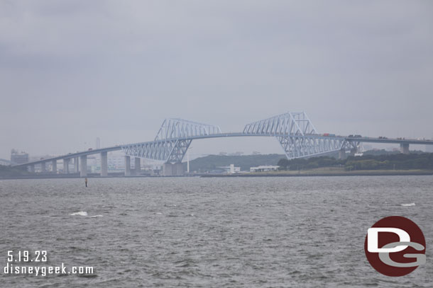 Looking back across the Bay before heading inland.