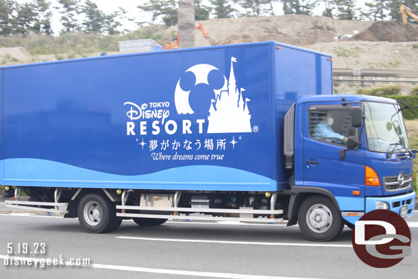 Tokyo Disney support truck on the move