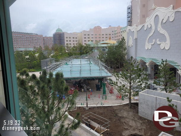 A quick look at Fantasy Springs Hotel construction from the station.