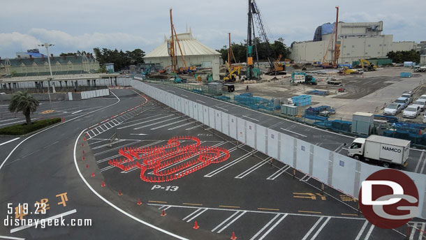 Passing by the Space Mountain Construction site