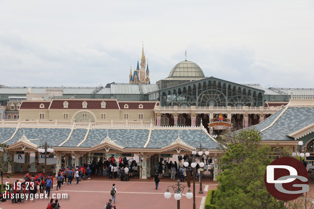 Looking out the window at Tokyo Disneyland wondering if I made the right choice to not go to the park today.
