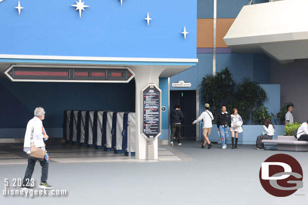 Space Mountain FastPass machines