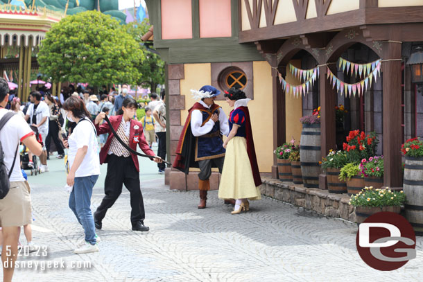 Snow White and Prince Charming in Fantasyland