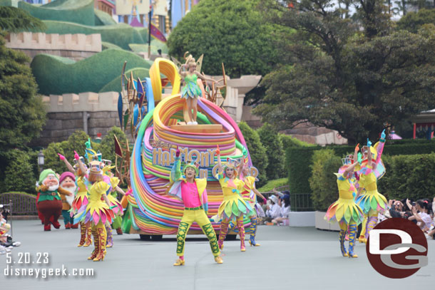 Tinker Bell leading the way on the first float.