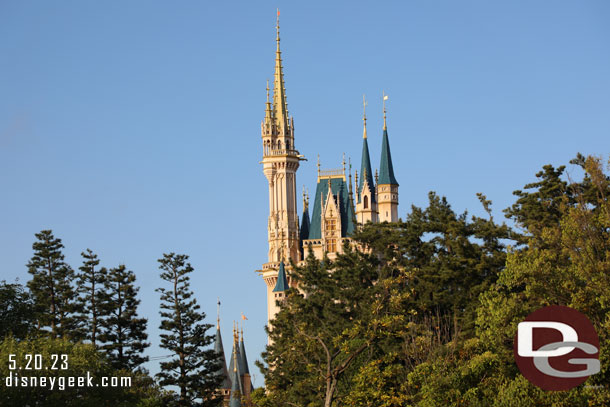 Cinderella Castle as the sun was setting