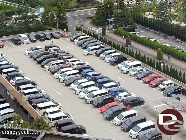 This parking lot is full again, seems to be used for weekend parking only.