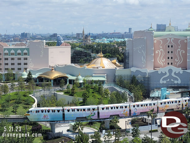 Final Tokyo Disney Resort Line Monorail view this trip.