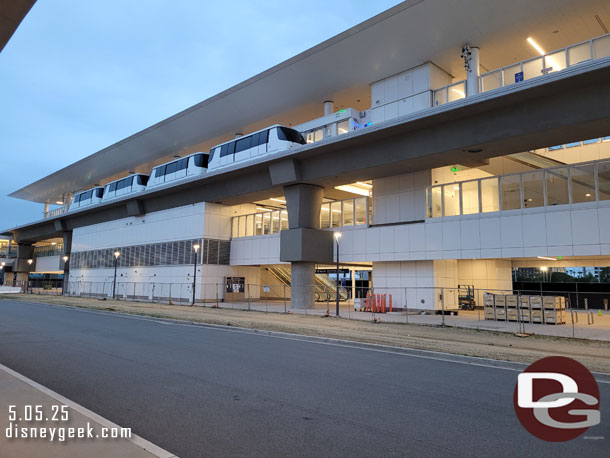 6:02am - Parked at LAX Economy Parking. The SkyLink is not yet in operation yet but looking nearly complete.