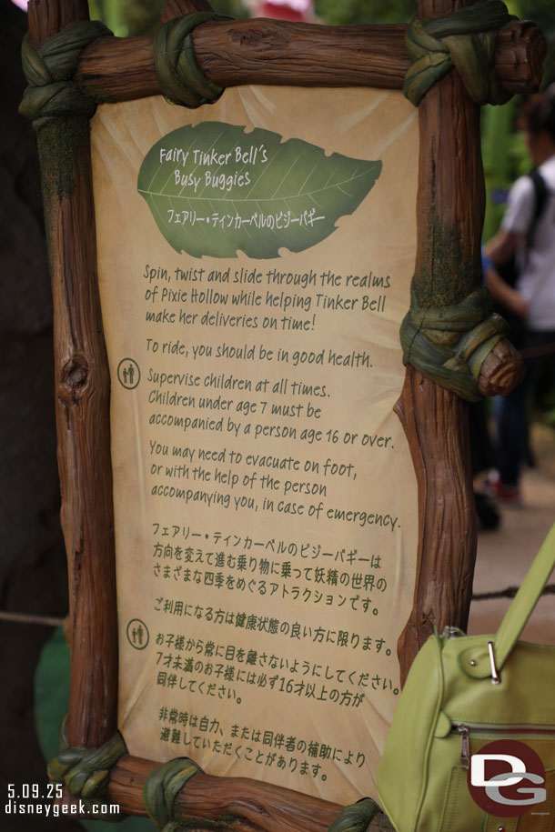 The attraction's description near the entrance.