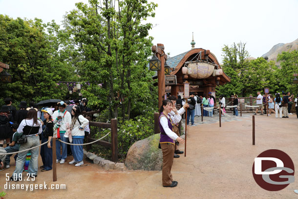 11:47am - The queue for Rapunzel's Lantern Festival was in its queue, the shortest we had seen so decided to push lunch back and wait for the final Fantasy Springs attraction we needed to see.