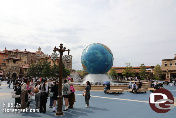 2:26pm - Characters were out in the entrance plaza.