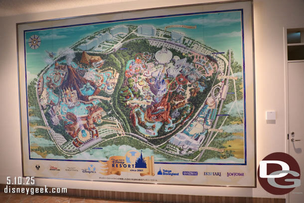 2001 Tokyo Disney Resort map at the Resort Gateway Station