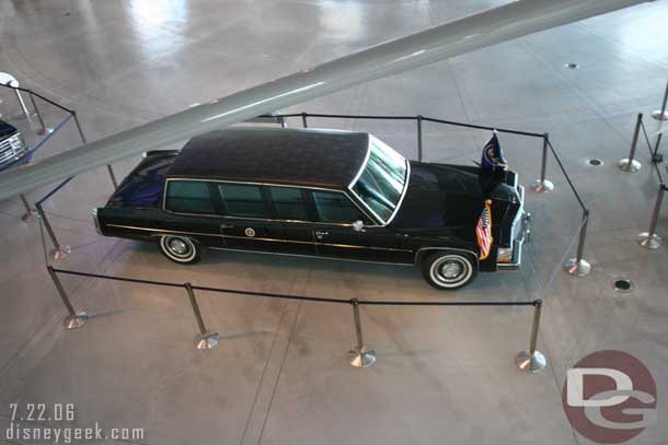 On the first floor there was a display about the presidential motorcade.