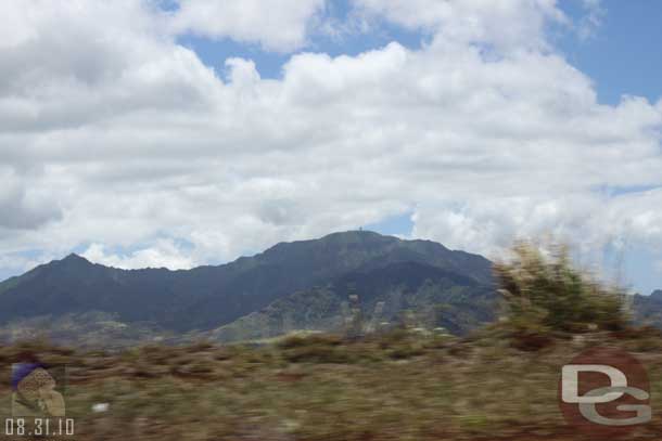 Back in the car as we continued toward the North shore.