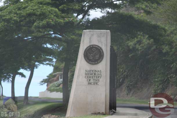 We next headed up to the National Memorial Cemetery of the Pacific (Punchbowl).
