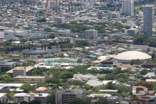 Now a pass with the telephoto lens.. here is the University of Hawaii