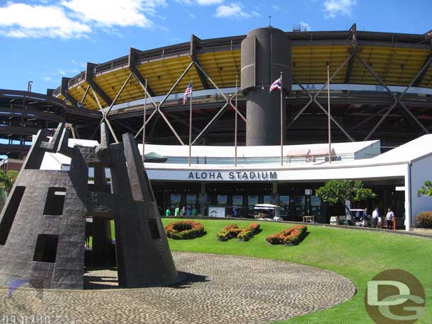 Next up Game Time.. We headed back east to Aloha Stadium.