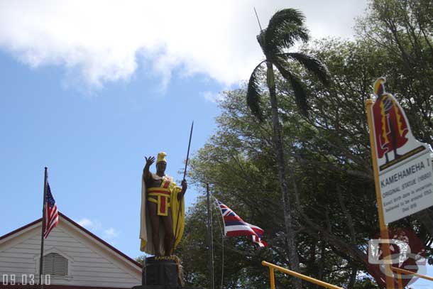  here is a King Kamehameha Statue there.  