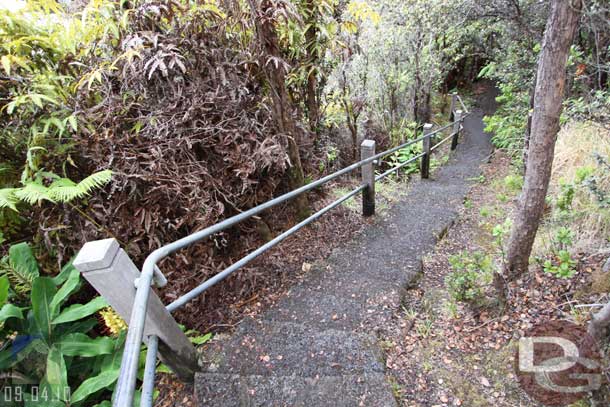 The trail starts here, I did not hike it.