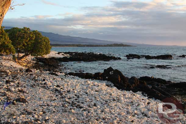 The beach we were at the other day is just down to the left.  What a difference several hundred yards makes.