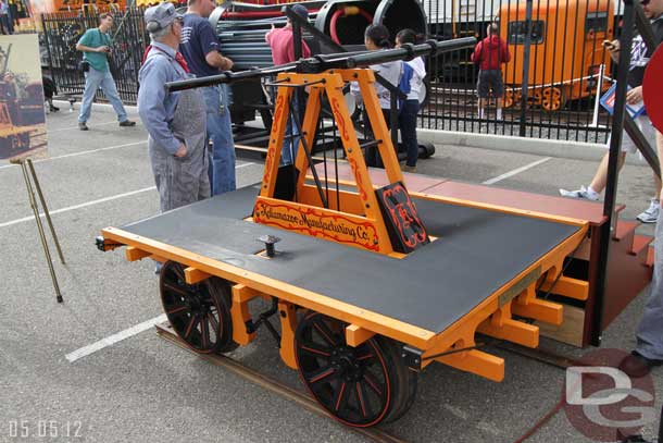 Behind the Lilly Belle Disneyland also brought the hand car from the park.