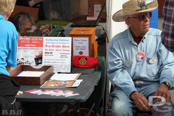 Bob Gurr was on hand at the Carolwood Pacific booth to talk, sign things, and pre-sell his upcoming book. 