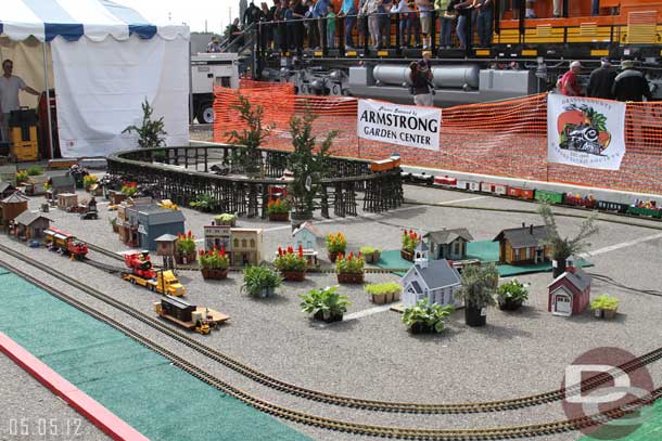 There were quite a few model trains set up.