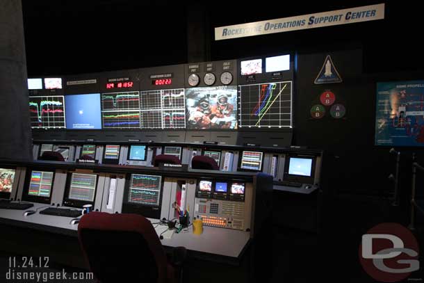 A replica of the Rocketdyne control center that was here in Southern California.