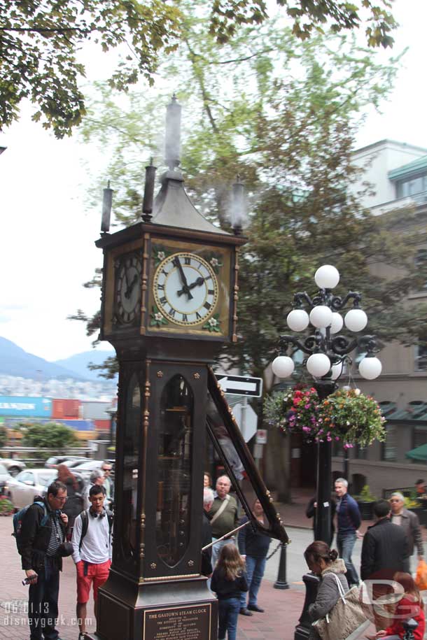 A steam powered clock