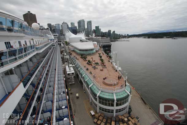 Canada Place from one of the wings up front.