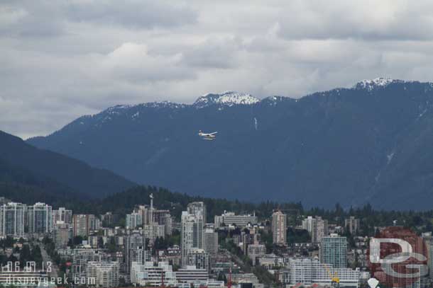 A sea plane making its approach.