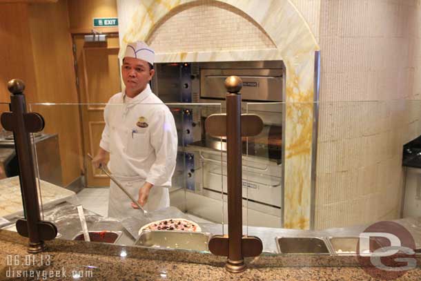 Next door at Alfredos Pizzeria you could order a custom pizza if you desired.