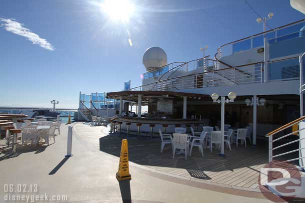 A nice looking evening out on deck.
