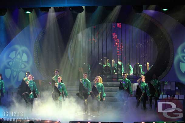 A river dance inspired number was the highlight of the show and received the most applause.