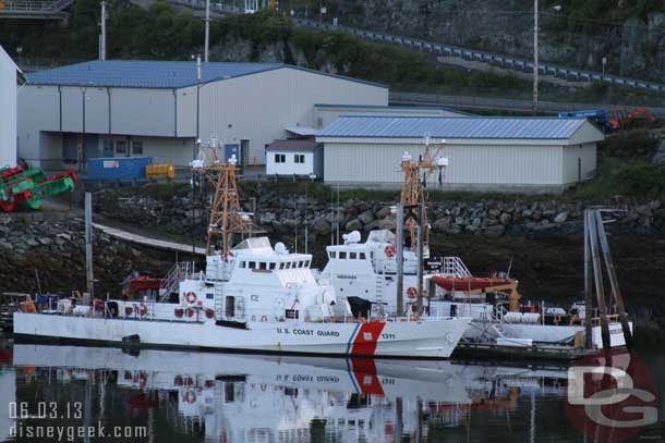 Better picture of the Coast Guard ships.