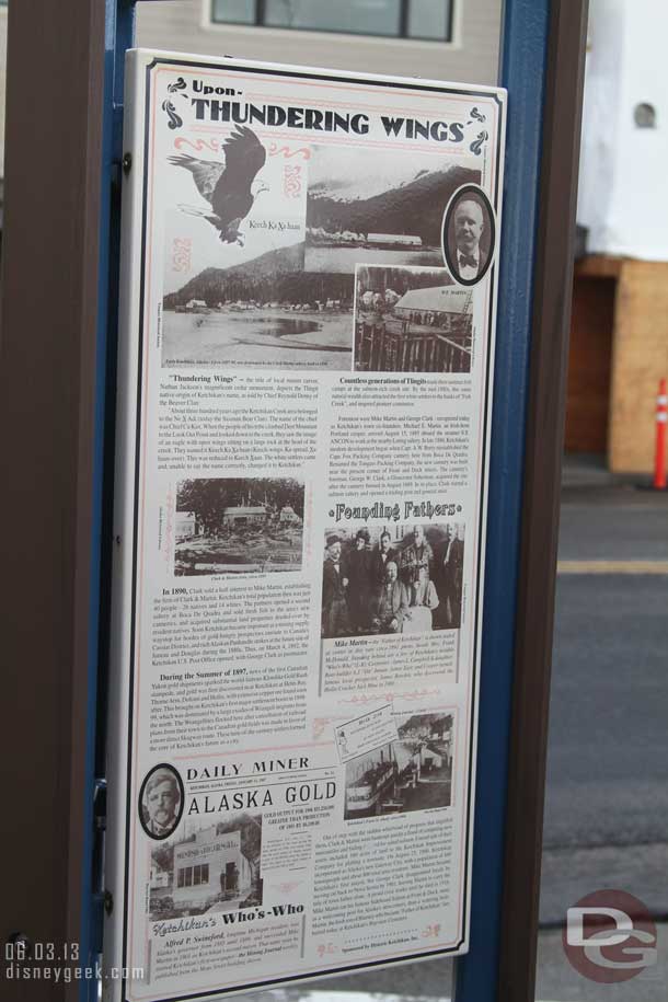 As you walked around town there were signs with the history and interesting factoids.
