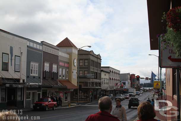 Walking along Front St.