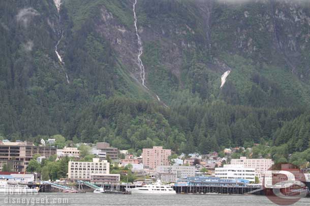 Downtown Juneau in the distance.  Interesting note.. there are no roads that lead into or out of the city.  You cannot drive here from any other place you have to take a boat or plane to reach the city.