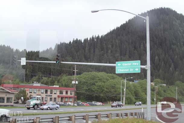 Heading back to the highway.  The only one in Juneau and its short, I forget the distance but it was under 20 miles I think.