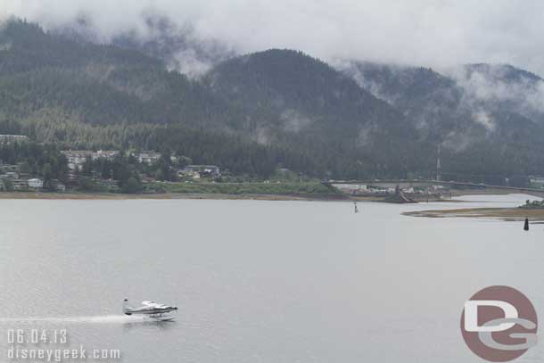 All day the seaplanes kept taking off and landing.