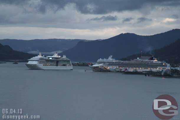 Another ship was right behind us leaving.