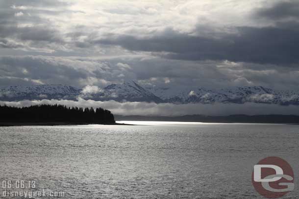 The mountains and clouds were great this morning to see.