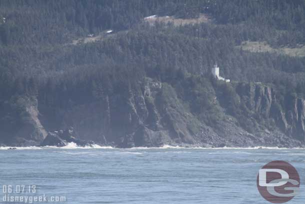 A better picture of the lighthouse after we passed by.