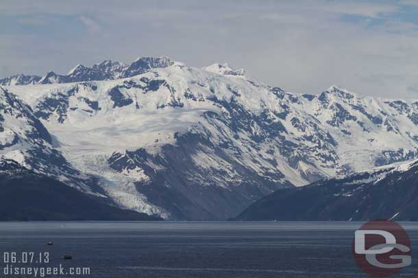 Approaching the glaciers.  I believe that is the Holyoke glacier to the left but not 100% sure.