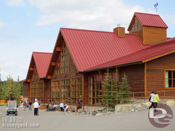 The main lodge building.