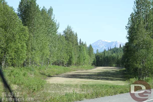 An airstrip along the way.