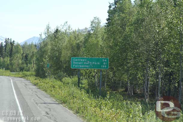 81 miles to go, the next lodge was just past the park entrance, this sign we passed at 10:30am