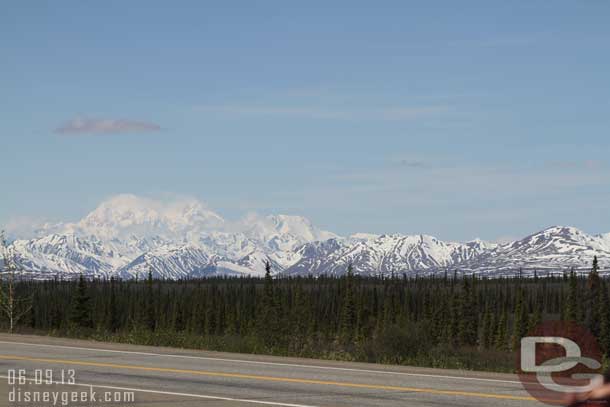 We stopped for a brief stretch around 11:20am at Broad Pass.