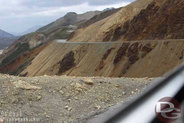 The roadway here had some decent drop offs and no guard rails.. so those of us on the left side of the bus had an interesting view..